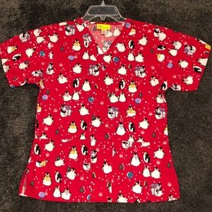 Scrub top, worn once.